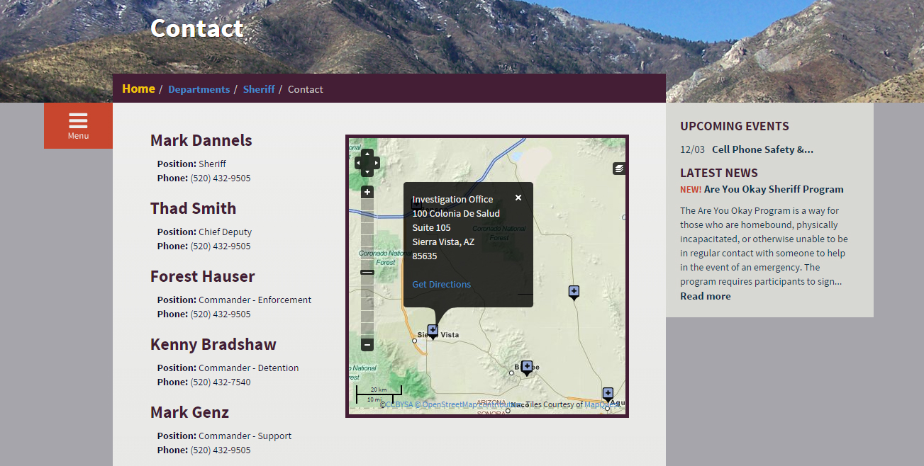 Cochise County site