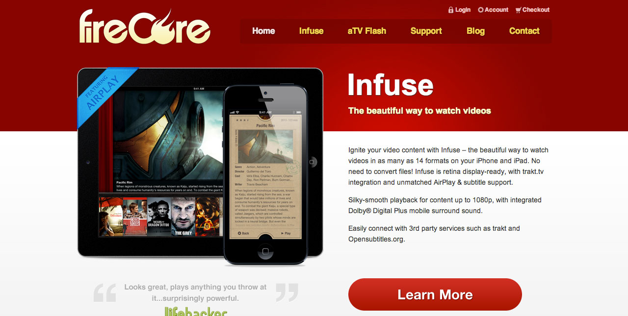 FireCore homepage